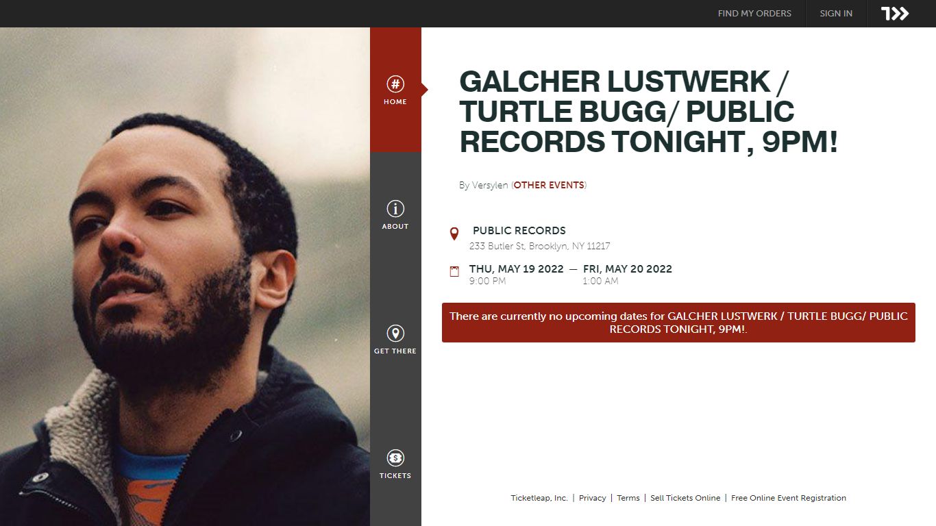 GALCHER LUSTWERK / TURTLE BUGG/ PUBLIC RECORDS TONIGHT, 9PM!